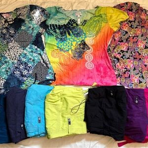XL scrub pants and Tops Mix and Match selling as a lot $125